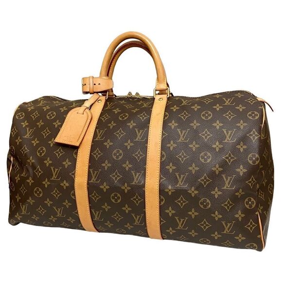 LOUIS VUITTON Monogram Keepall 50 Travel Bag 🧳 FL0061 - Picture 1 of 17